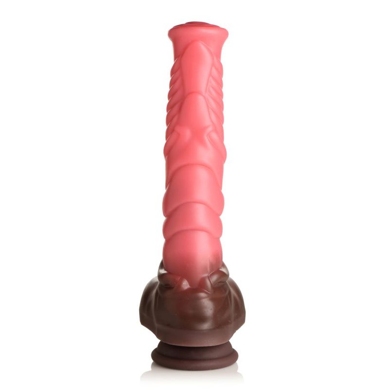 Deluxe Centaur Thrusting & Vibrating Silicone Dildo-AH328