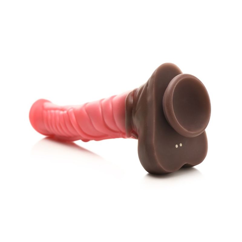 Deluxe Centaur Thrusting & Vibrating Silicone Dildo-AH328