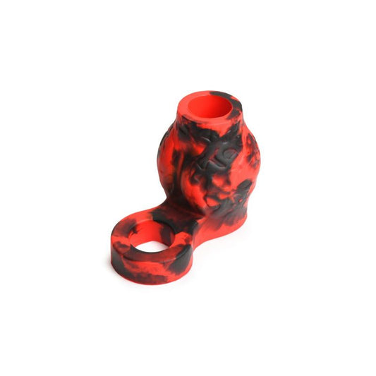 Hell Hound Silicone Penis Sleeve + Ball Stretcher-AH471-M