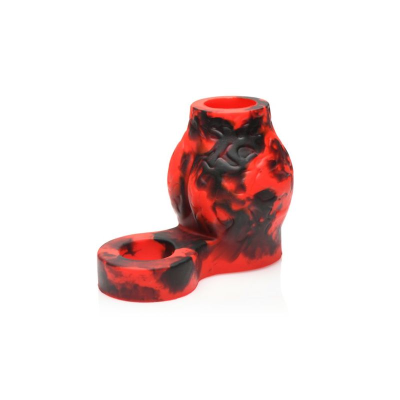 Hell Hound Silicone Penis Sleeve + Ball Stretcher-AH471-M