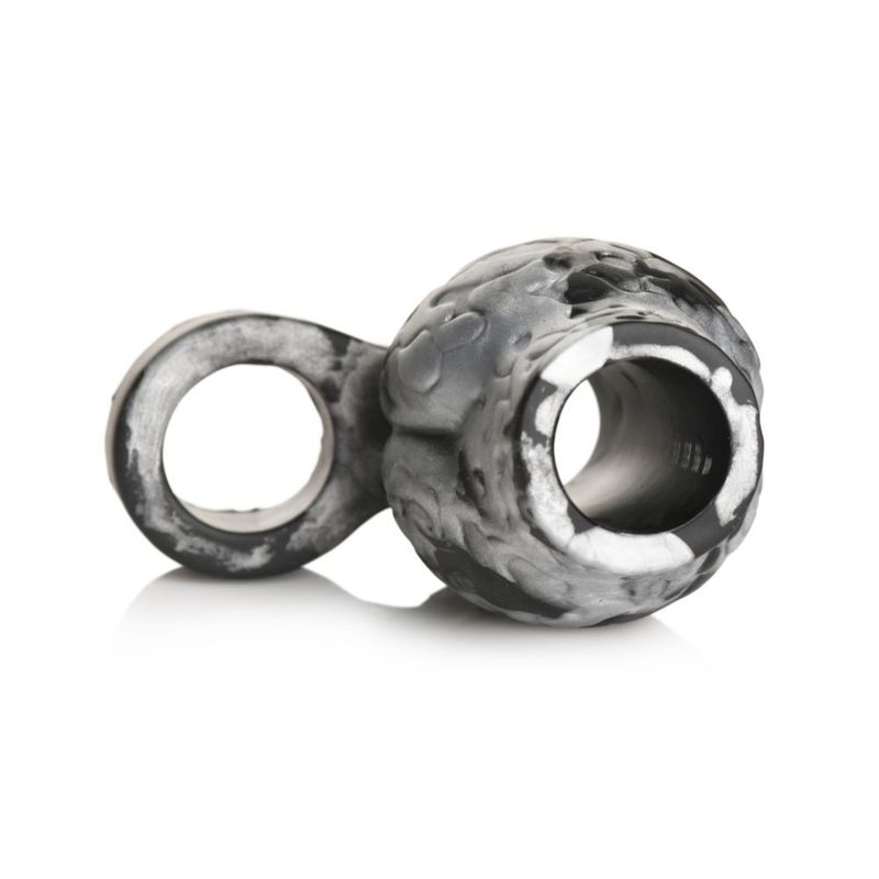 Night Prowler Silicone Penis Sleeve + Ball Stretcher-AH472-L