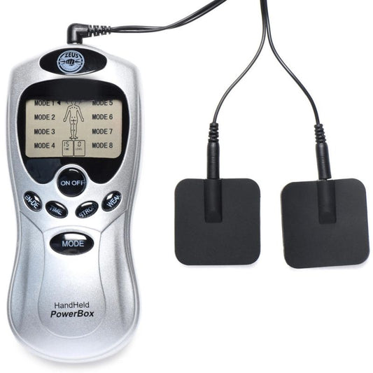 Zeus Handheld 8 Mode Power Box with Black Pads-AC204
