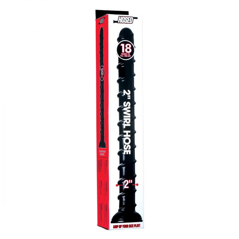 Hosed 18in Swirl Thick Anal Snake-AF550