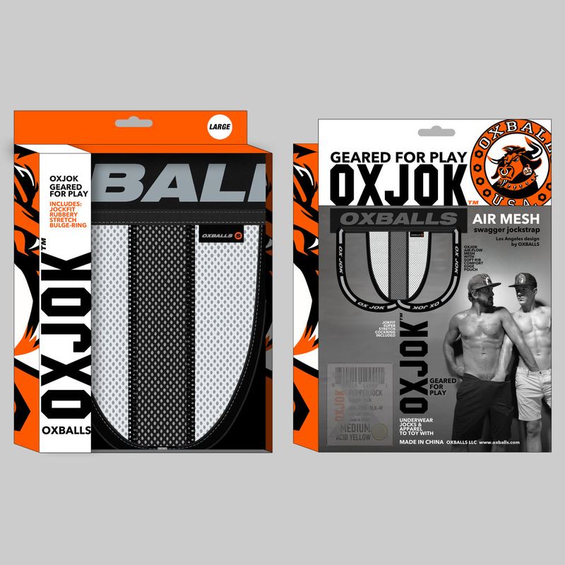 Oxballs Airmesh Swagger Jockstrap Ice White-JOK-1010-WHT-S