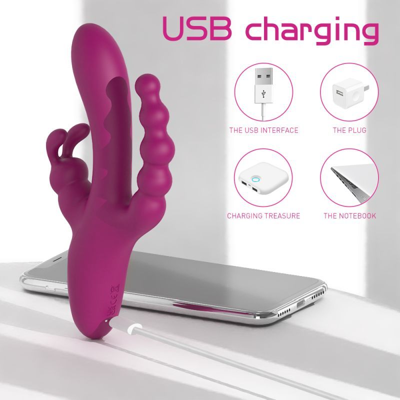 Joker Triple Ecstasy Vibrator-SHD-S491