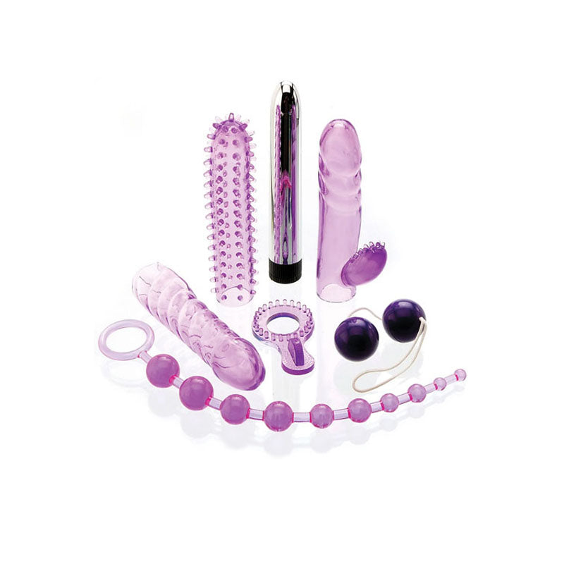 Adam & Eve The Complete Lovers Kit - Purple Couples Kit - 7 Piece Set-179M 2900