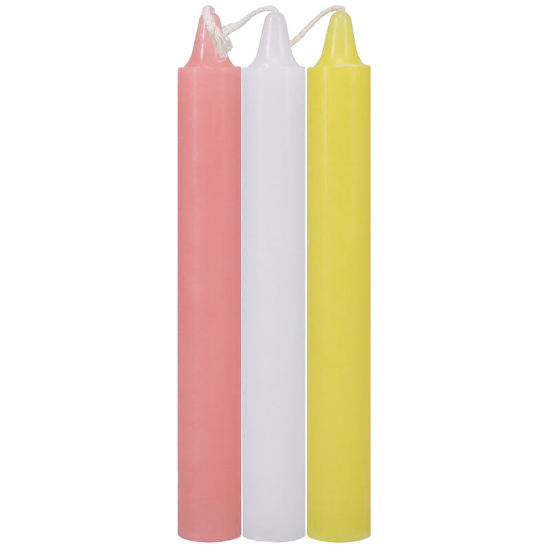 Japanese Drip Candles - Light - Light Coloured 3 Pack-2101-02-CD