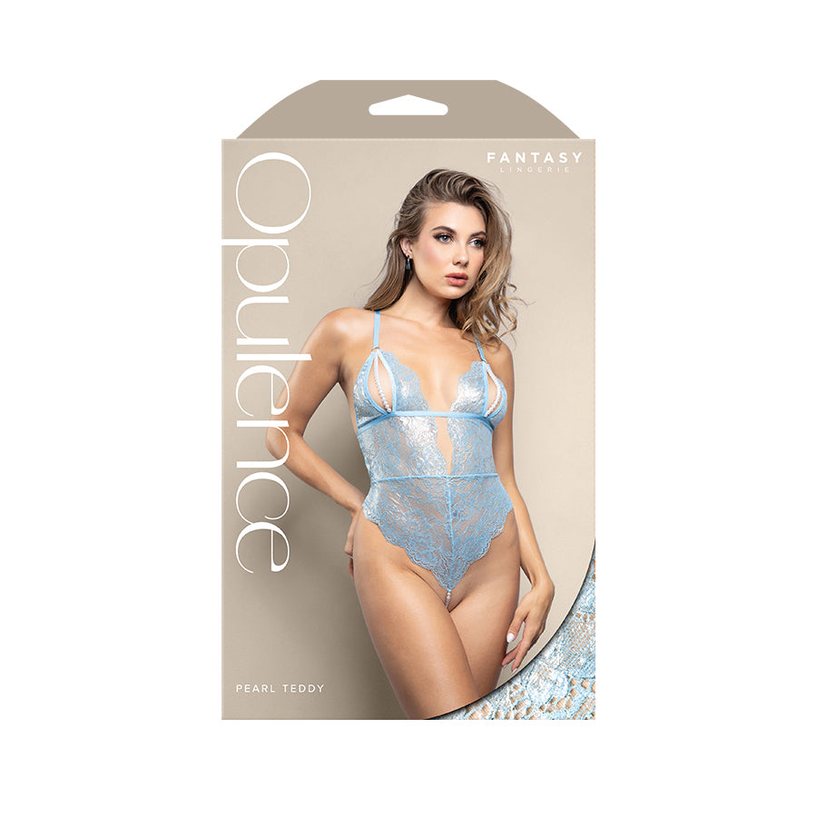 OPULENCE Pearl Teddy SM - Light Blue - S/M Size - 2639LBL-SM-B