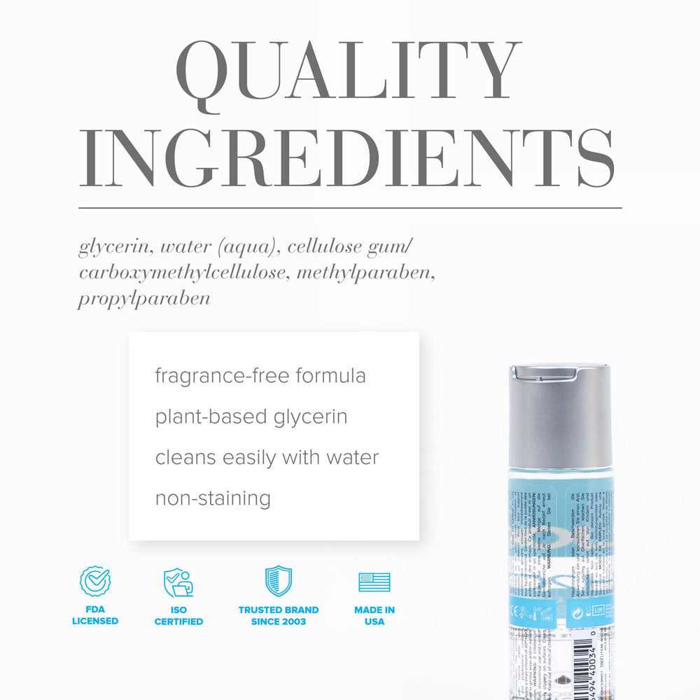 JO H2O Original Lube - 120 mL - Water Based Lubricant - 120 ml Bottle-40035
