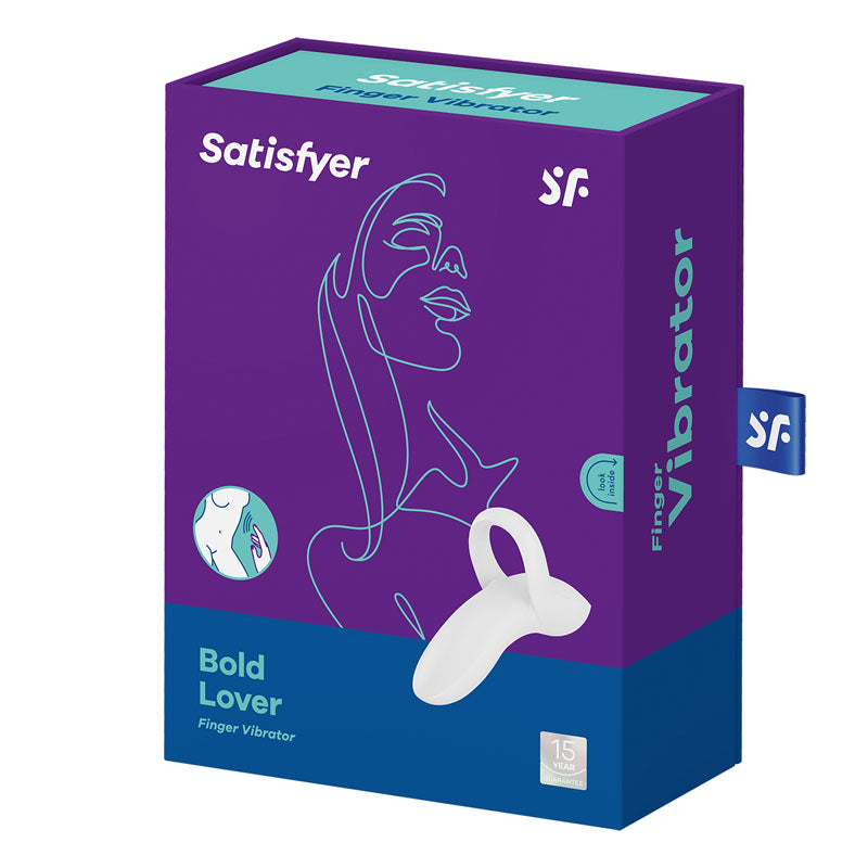 Satisfyer Bold Lover - White USB Rechargeable Finger Stimulator-4004105