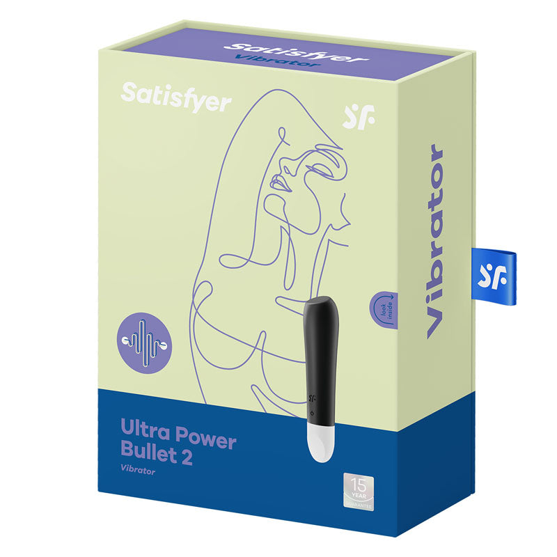 Satisfyer Ultra Power Bullet 2 - Black USB Rechargeable Bullet-4009599