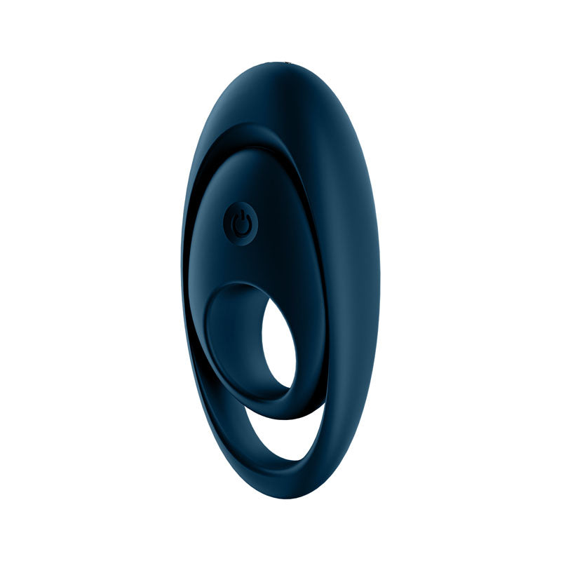 Satisfyer Glorious Duo - Dark Blue USB Rechargeable Cock & Balls Ring-4009919