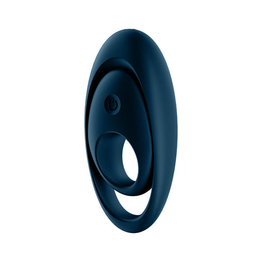 Satisfyer Glorious Duo - Dark Blue USB Rechargeable Cock & Balls Ring-4009919