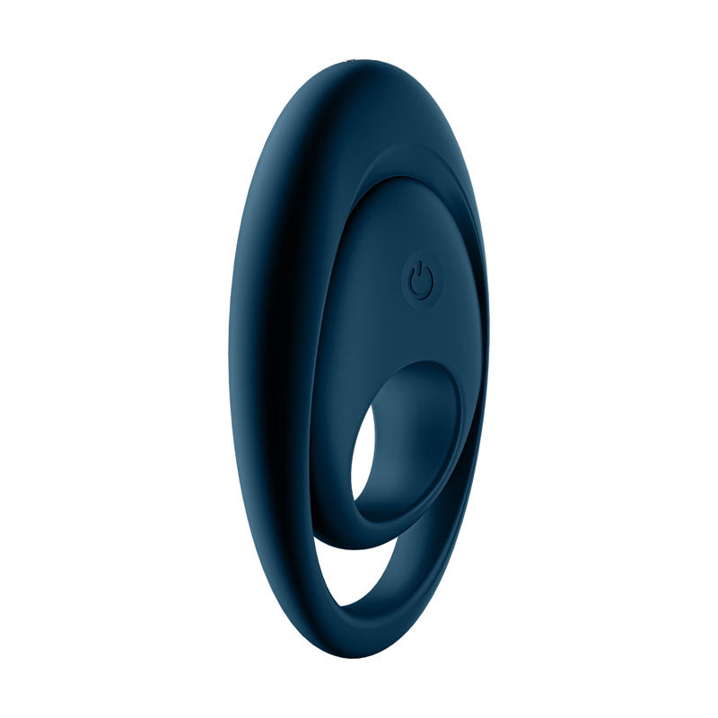Satisfyer Glorious Duo - Dark Blue USB Rechargeable Cock & Balls Ring-4009919
