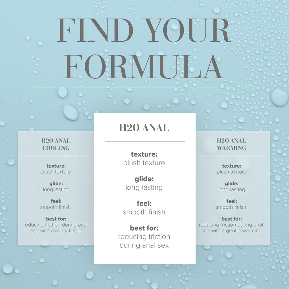 JO H2O Anal Lube - 120 mL - Water Based Anal Lubricant - 120 ml Bottle-40107