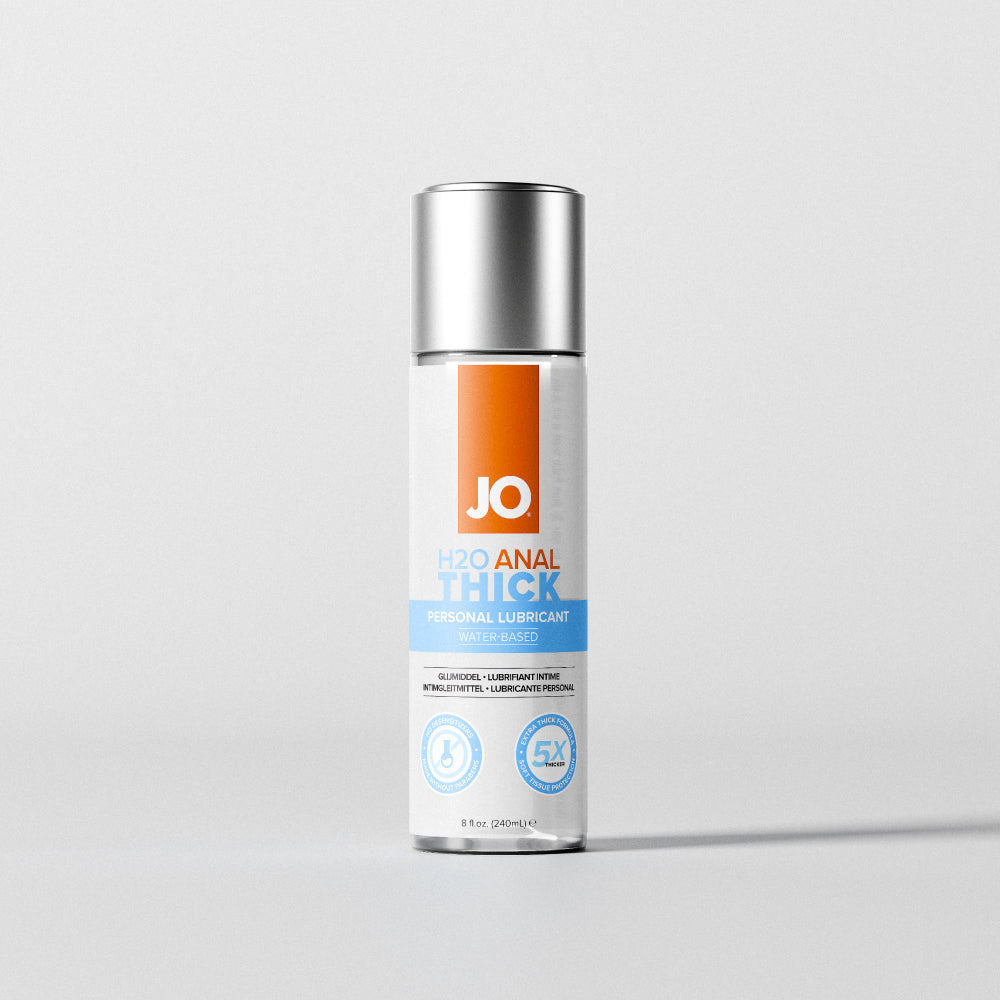 JO H2O Anal Thick Lube - 240 mL - Thick Water Based Anal Lubricant - 240 ml Bottle-40114