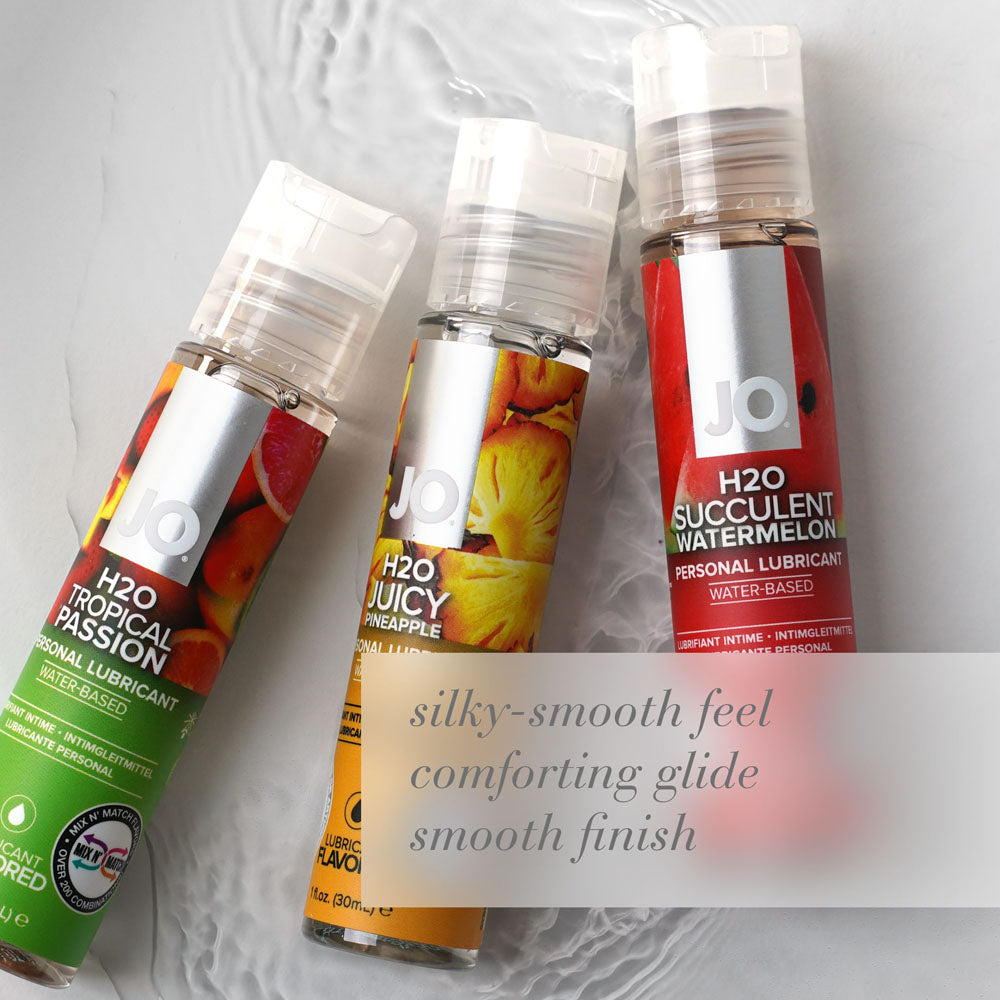 JO H2O Tropical Passion Lube - 120 mL - Tropical Flavoured Water Based Lubricant - 120 ml Bottle-40121