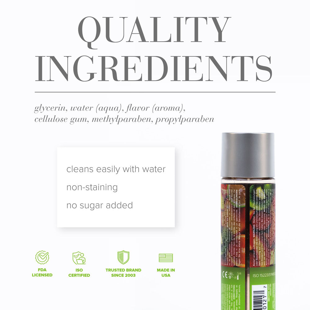 JO H2O Tropical Passion Lube - 120 mL - Tropical Flavoured Water Based Lubricant - 120 ml Bottle-40121