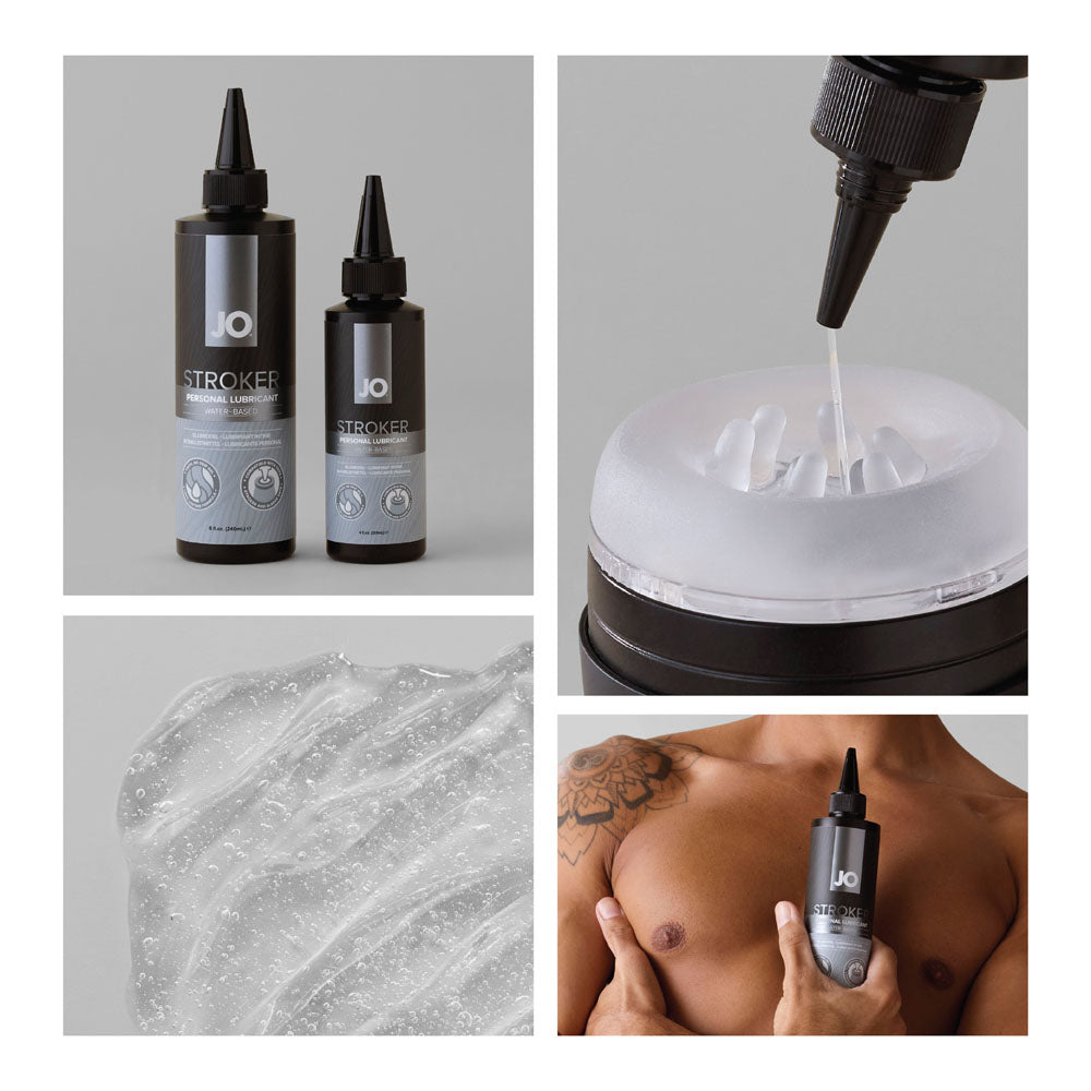 JO Stroker Lube - 120 ml - Water Based Stroker Lubricant - 120 ml Bottle - 40166