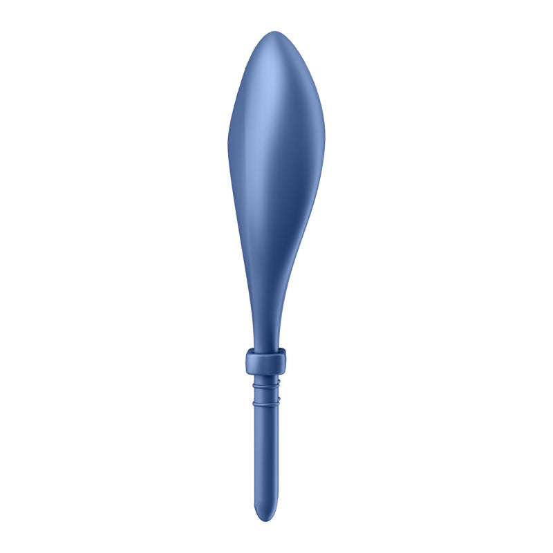 Satisfyer Bullseye - Blue - Blue Vibrating Adjustable Lasso Cock Ring-4018362