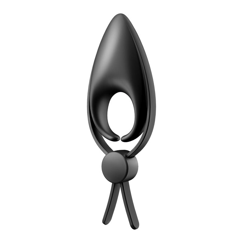 Satisfyer Sniper - Black - Black Vibrating Adjustable Lasso Cock Ring-4018386