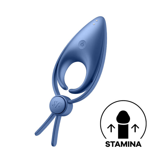 Satisfyer Sniper - Blue - Blue Vibrating Adjustable Lasso Cock Ring-4018393