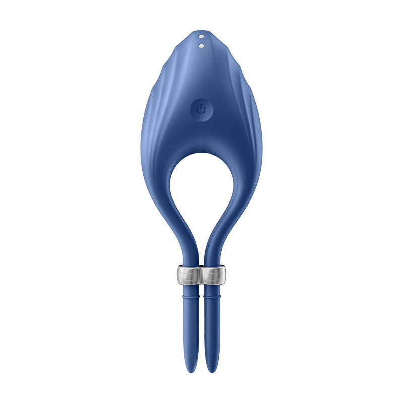 Satisfyer Duelist - Blue Vibrating Adjustable Lasso Cock Ring-4018430
