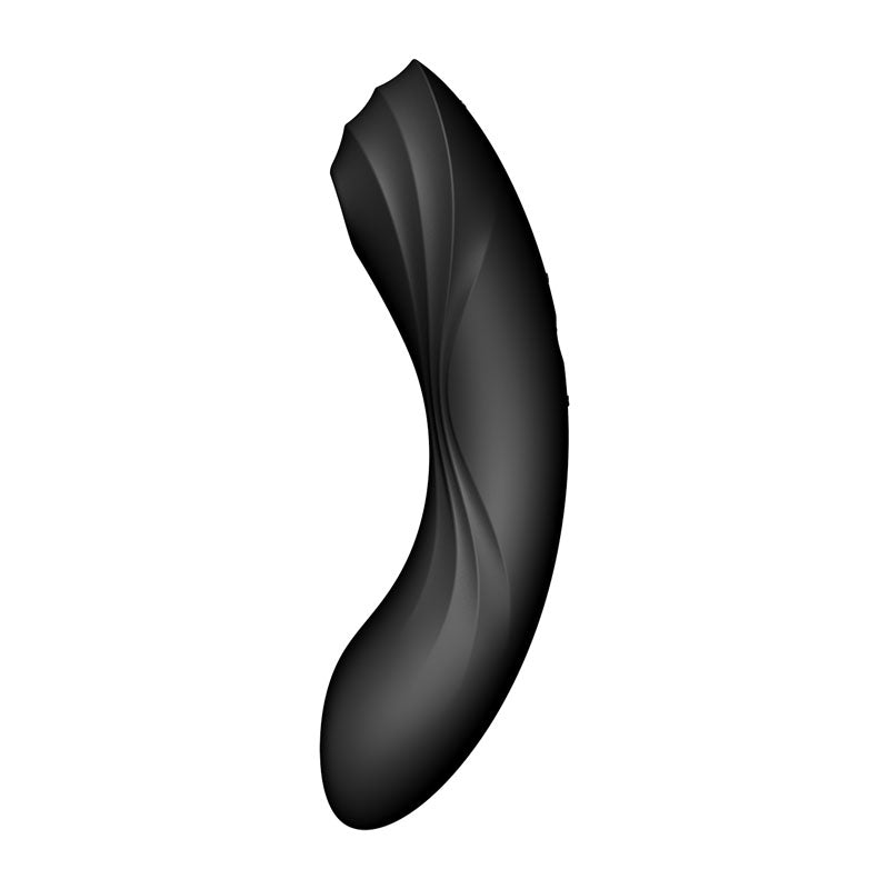 Satisfyer Curvy Trinity 4 - Black USB Rechargeable Air Pulse Stimulator & Vibrator-4036540