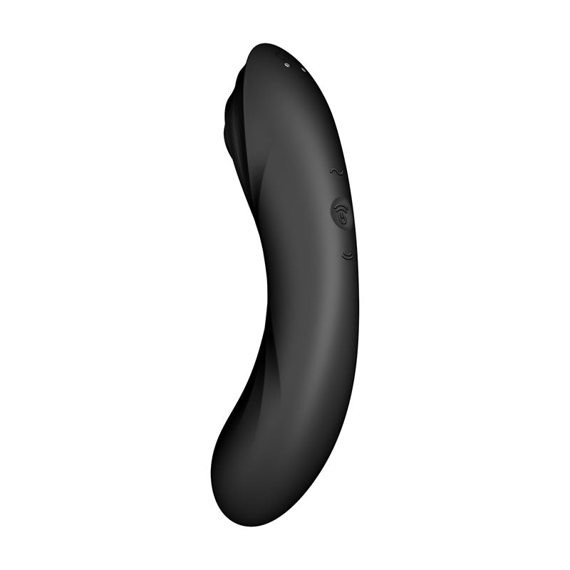 Satisfyer Curvy Trinity 4 - Black USB Rechargeable Air Pulse Stimulator & Vibrator-4036540