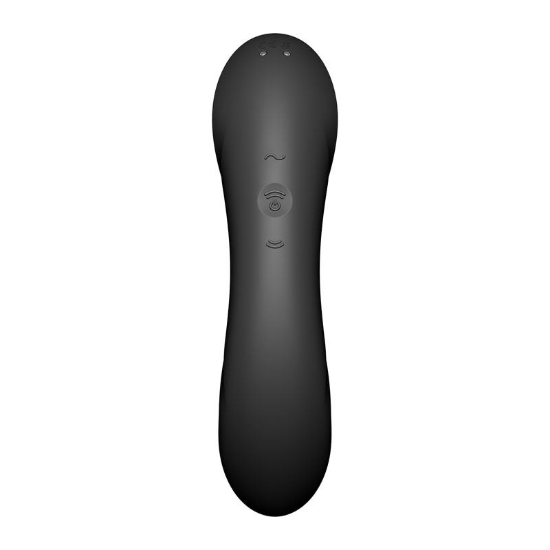 Satisfyer Curvy Trinity 4 - Black USB Rechargeable Air Pulse Stimulator & Vibrator-4036540