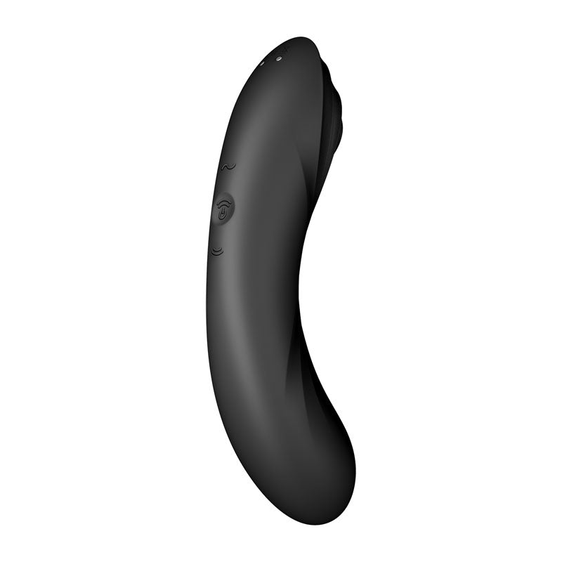 Satisfyer Curvy Trinity 4 - Black USB Rechargeable Air Pulse Stimulator & Vibrator-4036540