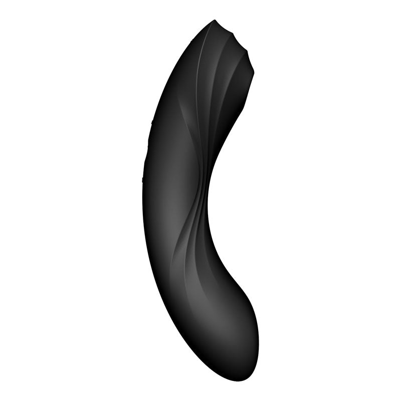 Satisfyer Curvy Trinity 4 - Black USB Rechargeable Air Pulse Stimulator & Vibrator-4036540