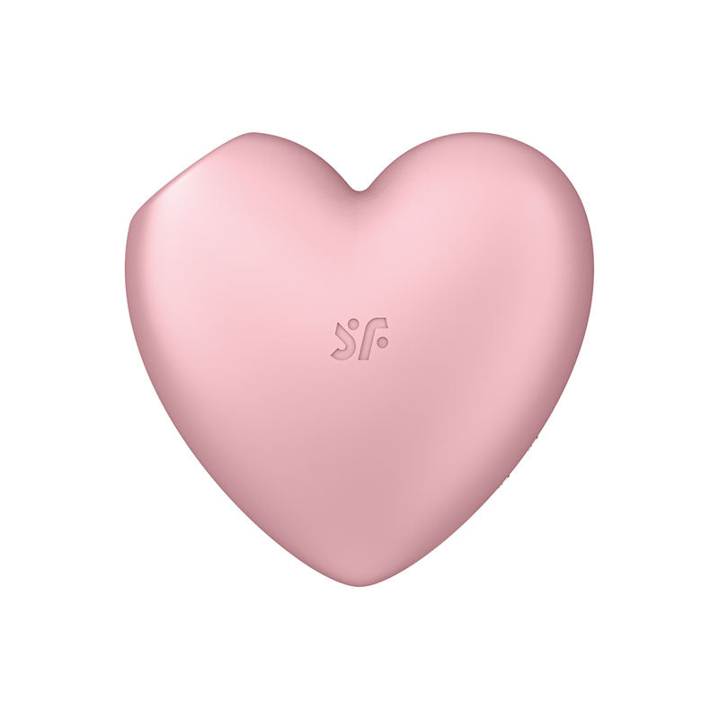 Satisfyer Cutie Heart - Light Pink - Light Pink USB Rechargeable Air Pulsation Stimulator with Vibration-4037264