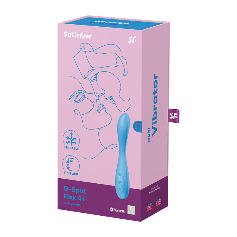 Satisfyer G-Spot Flex 4 - Blue USB Rechargeable Vibrator with App Control-4038698