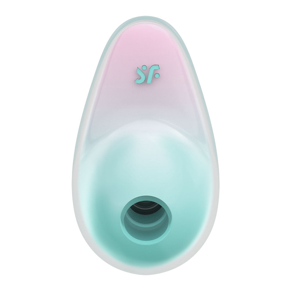 Satisfyer Pixie Dust - Mint/Pink - Mint/Pink USB Rechargeable Vibrating Air Pulse Stimulator-4049724