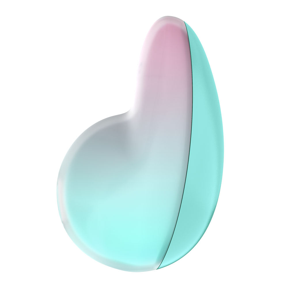 Satisfyer Pixie Dust - Mint/Pink - Mint/Pink USB Rechargeable Vibrating Air Pulse Stimulator-4049724