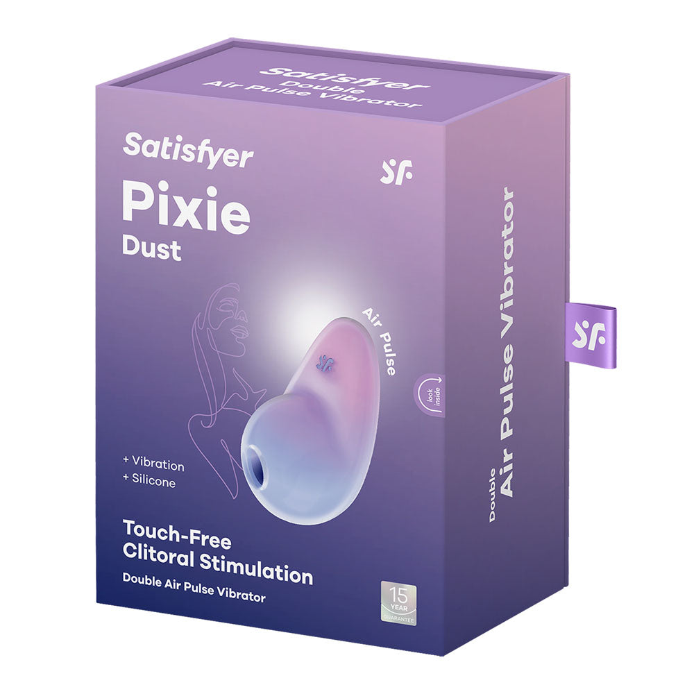 Satisfyer Pixie Dust - Violet/Pink - Violet/Pink USB Rechargeable Vibrating Air Pulse Stimulator-4049731