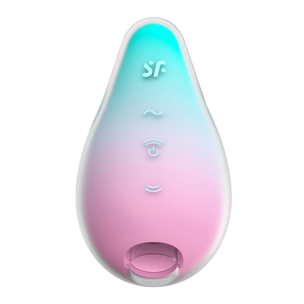 Satisfyer Mermaid Vibes - Mint/Pink - Mint/Pink USB Rechargeable Air Pulse Stimulator-4049748