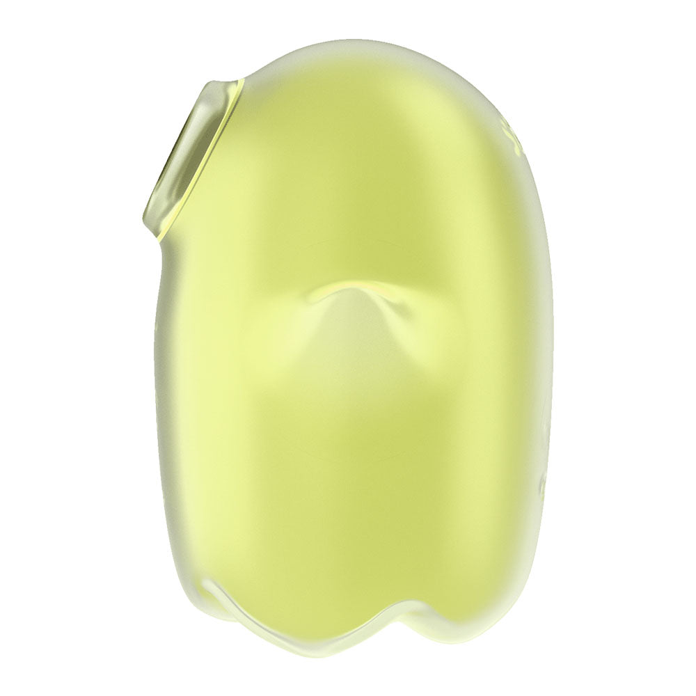 Satisfyer Glowing Ghost - Yellow - Glow in Dark Yellow USB Rechargeable Air Pulse Stimulator-4060064