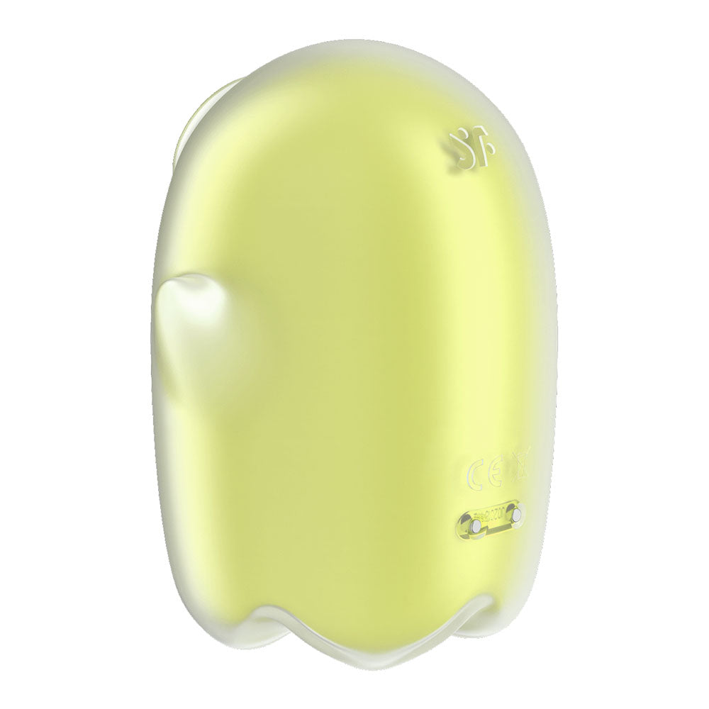 Satisfyer Glowing Ghost - Yellow - Glow in Dark Yellow USB Rechargeable Air Pulse Stimulator-4060064