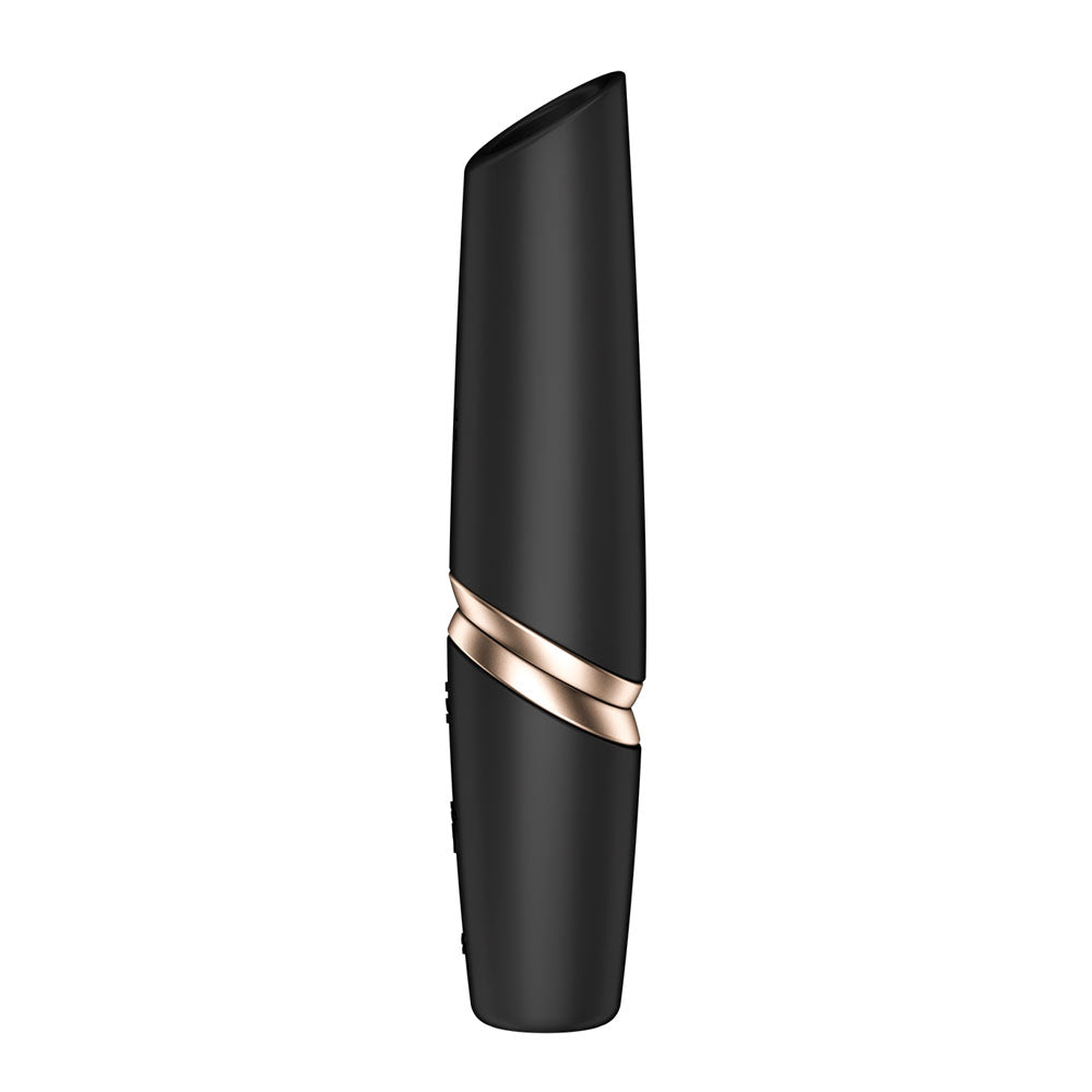 Satisfyer Perfect Kiss - Black USB Rechargeable Air Pulse Stimulator-4078496
