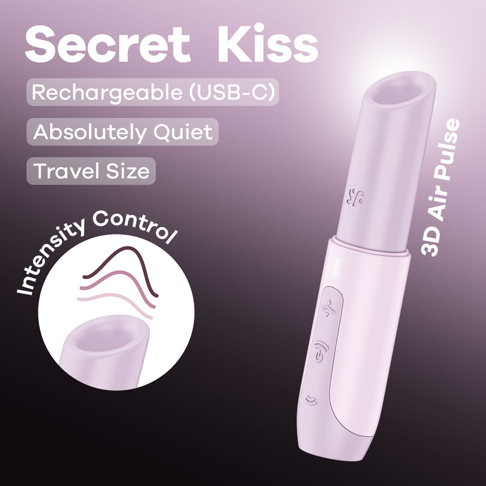 Satisfyer Secret Kiss - Lilac USB Rechargeable Air Pulse Stimulator-4078519