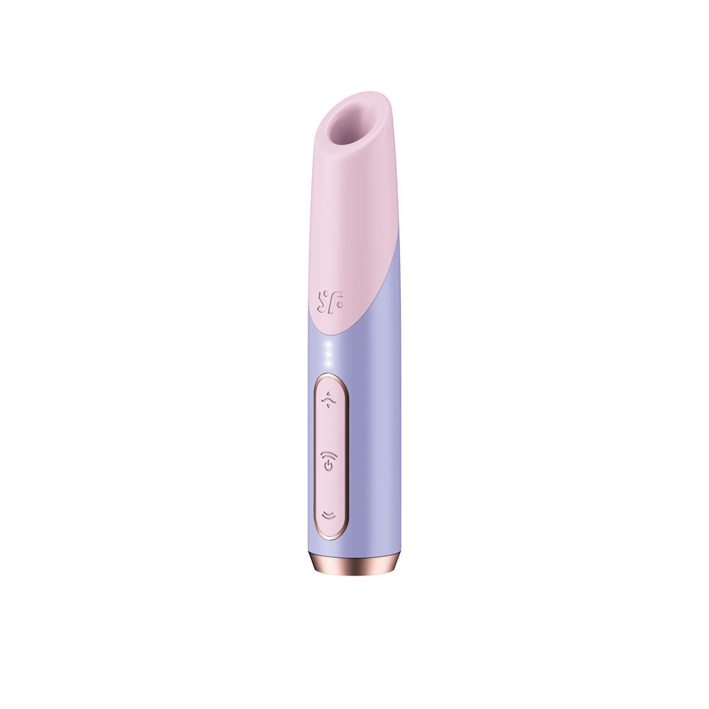 Satisfyer Bold Kiss - Purple USB Rechargeable Air Pulse Stimulator-4078533