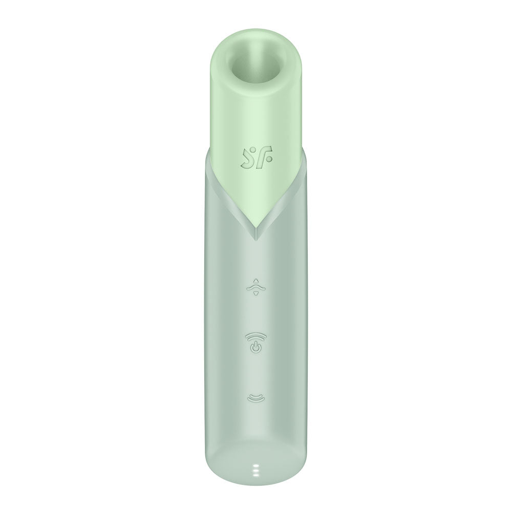Satisfyer Naughty Kiss - Mint Green USB Rechargeable Air Pulse Stimulator-4078557