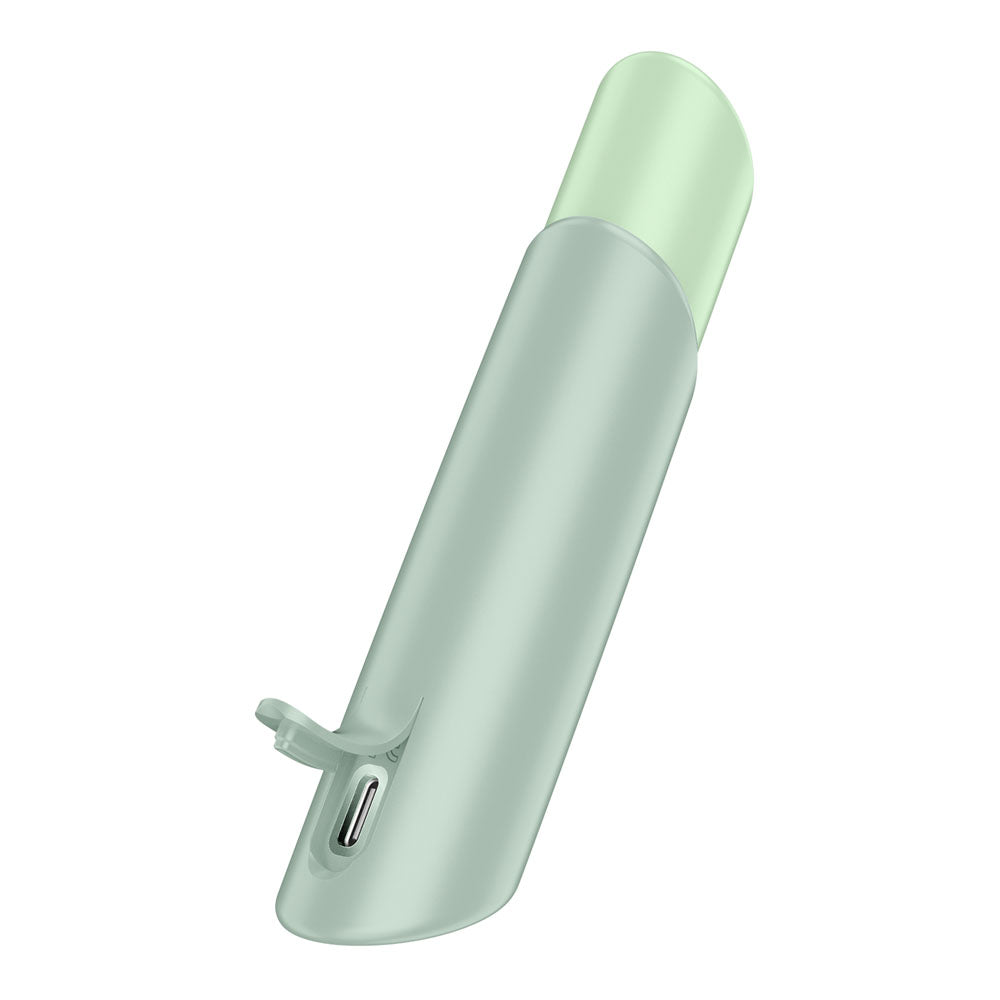 Satisfyer Naughty Kiss - Mint Green USB Rechargeable Air Pulse Stimulator-4078557