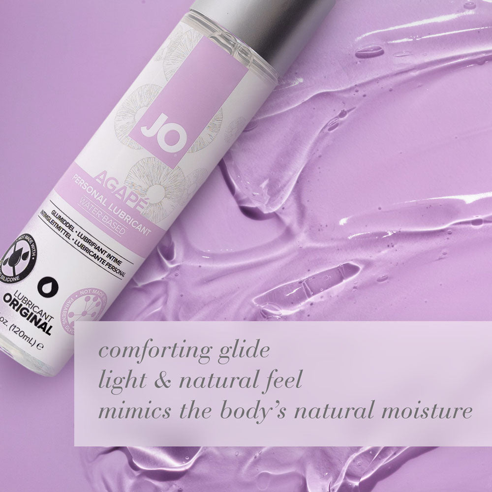 JO Agape Original Lube - 60 mL - Water Based Lubricant for Sensitive Skin - 60 ml Bottle-42008