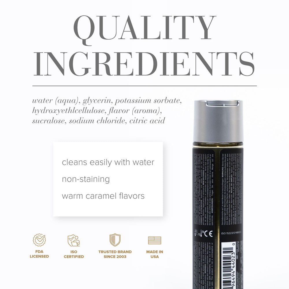 JO Gelato Salted Caramel Lube - 120 mL - Salted Caramel Flavoured Water Based Lubricant - 120 ml-44023