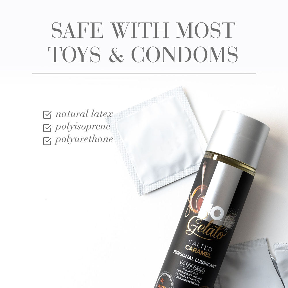 JO Gelato Salted Caramel Lube - 120 mL - Salted Caramel Flavoured Water Based Lubricant - 120 ml-44023