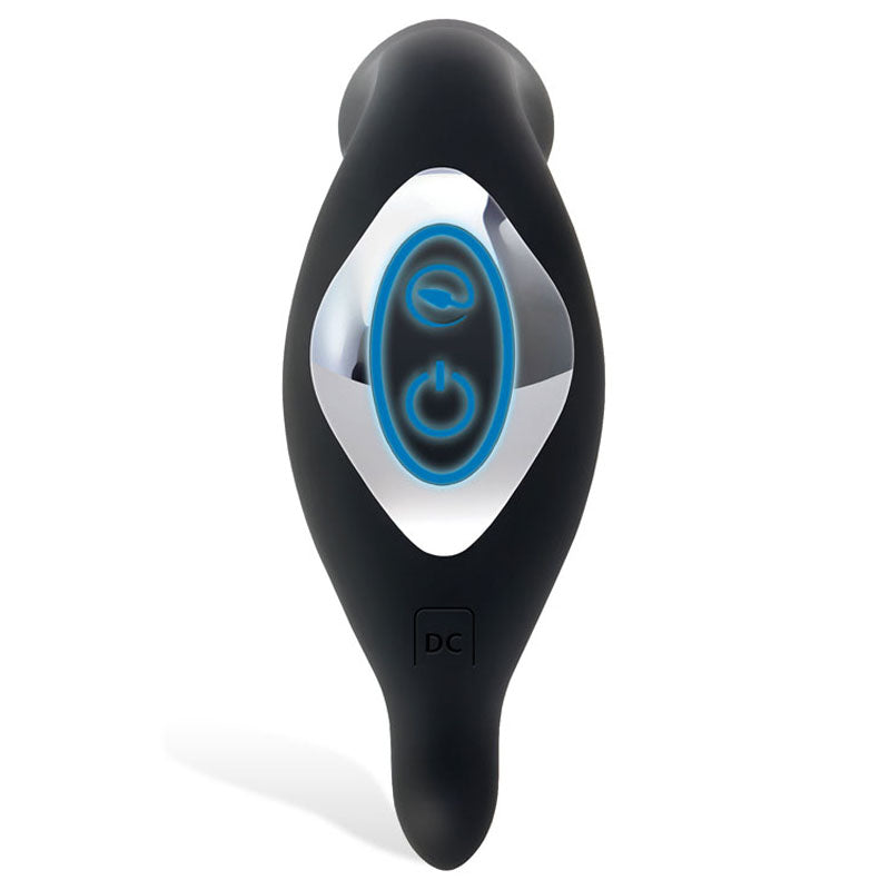 Adam & Eve 3-Point Prostate Massager - Black USB Rechargable Vibrating Prostate Massager-485R 0000