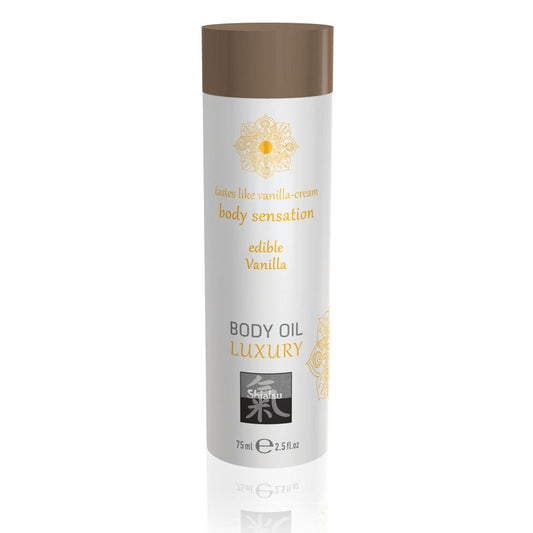 SHIATSU Edible Body Oil - Luxury - Vanilla Flavoured - 75 ml-67021